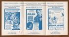 Regent Theater Handbill Flyer Advertisement  Vintage 1962  4 Horsemen Glenn Ford