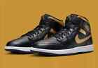 Nike Air Jordan 1 Mid Shoes Black Metallic Gold White Dq8426-071 Men s Sizes New