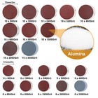 160x 2   3  Sanding Discs Kit 80-3000 Grit Sandpaper Pads Hook Loop For Drill