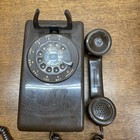 Vintage 1983 Stromberg Carlson Rotary Dial Chocolate Brown Wall Mount Telephone