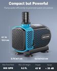 Aquarium Submersible Water Pump Fountain Fish Tank Pond Quiet 800 Gph 3000lh 45w