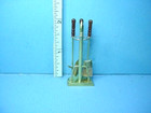 Miniature Fireplace Tools Set  4 Pc  Handcrafted Brass Signed 1 12 Scale