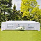 10 x30 Canopy Tent Gazebo Wedding Party Tent Heavy Duty 5 Removable Walls White