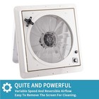 Rvlovent Build-in Rain Shield Rv Vent Fan Roof 12v 14   10-speed Remote Contr   