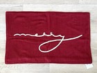 Pottery Barn Merry Lumbar Pillow Cover 16  X 26  Woven Embroidered Christmas Nwt