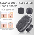 Silicone Face Scrubber For Men     Manual Waterproof Facial Cleansing Brush