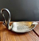Vintage Silverplated Graceful Pair Of Swan  Trinket  Pin Dishes 5 5   2 5  Euc 