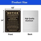 2 Pack Equine Liability Statute Horse Barn Stable Farm Sign 10 X 14 Inch Metal R