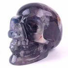 5 1   Natural Fluorite Hand Carved Crystal Skull realistic crystal Healing