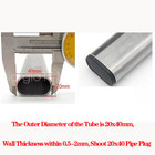 Oval Oblong Rectangle Plastic Blanking End Cap Tube Pipe Inserts Plug Bung Sizes