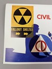 Civil Defense Training Poster Atomic Bomb Cold War Sign 1964 Original Vintage