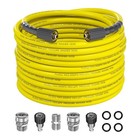 50ft Pressure Washer Hose  4000psi  M22 To 3 8  Quick Connect Adapters  Durable