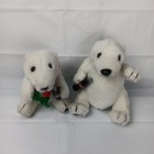 Coca-cola Polar Bears Holding Coke Bottle Plush 1990s Vintage Advertising Lot