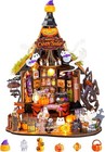 Rolife Diy Miniature Doll House Haunted Candy House 3d Puzzle Halloween Gift Led