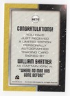 William Shatner As Kirk Star Trek Tos Captain   s Collection Autograph Card A270