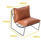 1 6 Scale Miniature Dollhouse Metal Sofa Chairs Armchairs Living Room Furniture