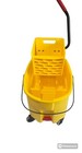 Rubbermaid Wavebrake Plastic Mop Bucket With Wringer And Built-in Drain  Yellow