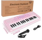 37 Keys Piano Keyboard Toy For Beginners Electronic W  Microphone 3-6 Year Old