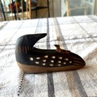 Vintage Canadian Hand-carved Inuit Loon Sculpture Soapstone Argillite Serpentine