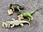Safari Dinosaur Carnegie Collection Triceratops Tyrannosaurus Lot New Tag 1988