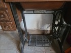 Rare Antique Early 1900 Vintage Singer Wooden Desk Sewing Machine Treadle
