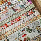 20 Rolls Vintage Washi Tape Set Butterfly Flower Plant Scrapbooking Supplies