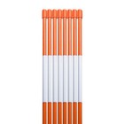 Sunnyglade 100pcs 48 Inch Driveway Marker Set 1 4 Inch Dia Fiberglass Rod Dms-48