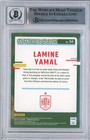 Graded 2023 Donruss Lamine Yamal  54 Signed Rookie Rc Card Beckett Bgs Auto 10