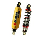 Yellow Atv Shock Covers For Suzuki Quadsport Lt-250r - Waterproof Protection