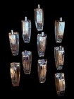 Ten  10  Vintage 1960 s Ludwig Classic Chrome Large Tom bass Drum Lugs