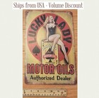 Casino Pin Up Sign Lady Luck Casino Sign Pin Up Poker Sign Poker Room Metal Sign