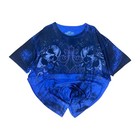 Hel Fx Y2k Skull T Shirt Blue Xl
