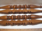 Vintage Lot Of 4 Turned Wood Spindles Salvaged  20 3 4   1 2  Pegs 21 3 4 Total