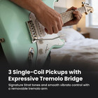 Fender Squier Stratocaster Electric Guitar - Surf Green Bundle With Amplifier  G