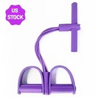 6-tube Pedal Resistance Band Elastic Yoga Pedal Puller Yoga Tension Pull Rope us