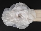 Wedding Belt Sash Ivory Pleated Satin Crystals Designer Maggie Sottero Srp  195