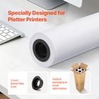 Uimoso Wide Format Paper Plotter Paper 4 Rolls 36 In X 150 Ft Cad Bond Rolls