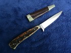 Original Vintage German Friodur Knife With Sheath Made By Henckels Solingen