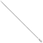 925 Sterling Silver Rhodium-plated Polished 10 Inch 1 5mm Rope Chain Anklet