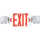 Red Led Exit Sign  Ul-listed Emergency Light - Dual Led Lamp Abs Fire Resistance