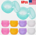 6pcs 5-30g Empty Container Jar For Lotion  Lip Balms  Makeup Sample Bpa Free