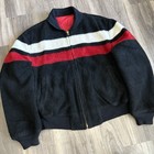 Vintage 1950s Mcgregor Reversible Wool   Nylon Bomber Jacket Men s Size L