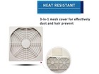 120mm Computer Cooling Fan Dust Filter Grill 4 92inch Pvc Mesh Filter Guard 3 In