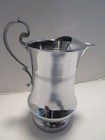 Vintage Art Deco Chromed Copper Farberware Water Pitcher Icelip Ny 1940 s 56 Oz 