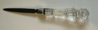 Stainless Steel 8 1 2  Metal Letter Opener Very Decorate Clear Glass Handle