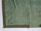 Antique French Silk Brocade Floral With Metallic Lace Trim Panel 142x70cm
