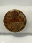 N y State Vintage 1935 Resident Hunting  Trapping fishing  License Button