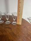 Set Of 5 Mini Stemmed Shot Glasses Vintage Barware