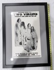 Vintage John Lennon   Yoko Ono Two Virgins Apple Records Framed Display Poster