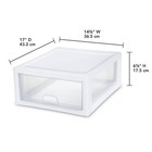 Sterilite 16 Quart Clear Plastic Stacking Storage Drawer Container Box  6 Pack